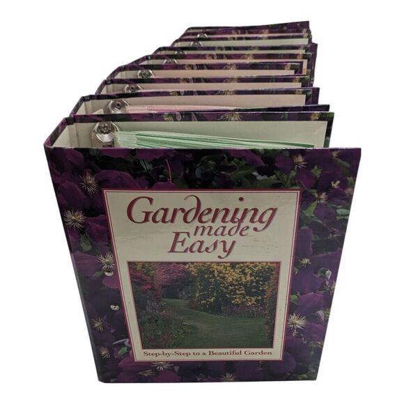 GARDENING MADE EASY Binder Step by Step 9 Ring Bound Binders - Picture 4 of 4